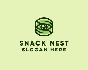 Natural Eco Eye Lens logo design