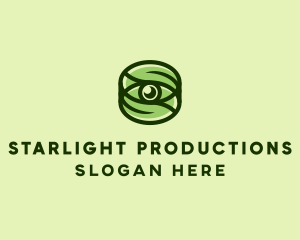 Natural Eco Eye Lens logo design