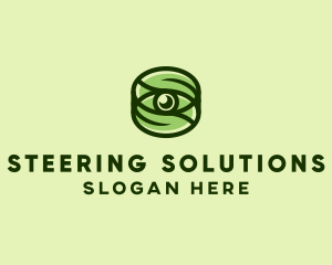 Natural Eco Eye Lens logo design