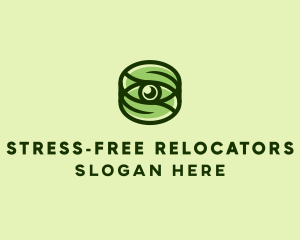 Natural Eco Eye Lens logo design