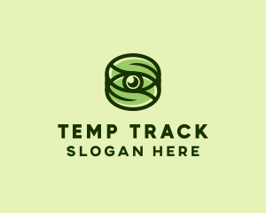 Natural Eco Eye Lens logo design