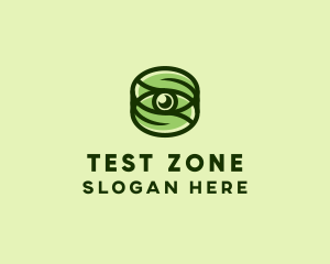 Natural Eco Eye Lens logo design