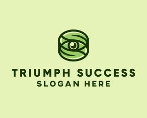 Natural Eco Eye Lens logo design