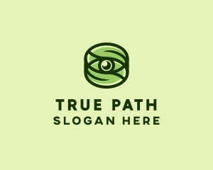 Natural Eco Eye Lens logo design