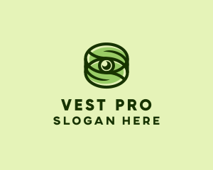 Natural Eco Eye Lens logo design