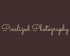 Elegant Cursive Calligraphy logo design