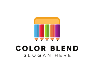 Art Color Pencils logo design