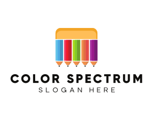 Art Color Pencils logo design