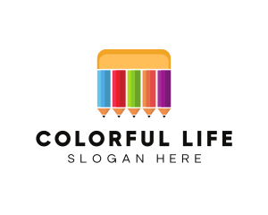 Art Color Pencils logo design