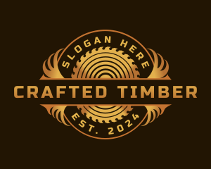 Woodwork Sawmill Carpentry logo design