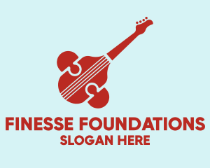 Modern Guitar Symbol logo