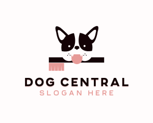 Pet Dog Toothbrush  logo design