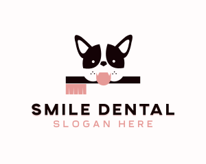 Pet Dog Toothbrush  logo design