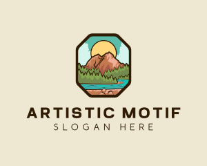 River Mountain Travel logo design