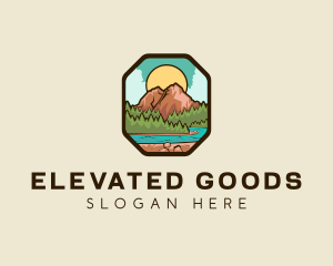 River Mountain Travel logo design