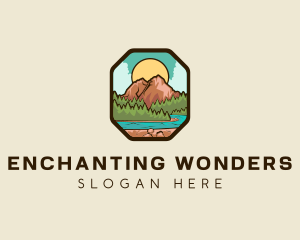 River Mountain Travel logo design