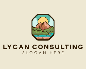 River Mountain Travel logo design