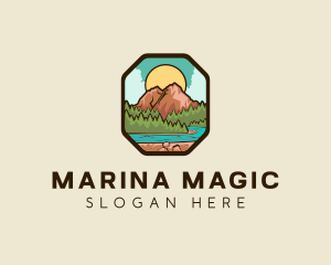 River Mountain Travel logo design