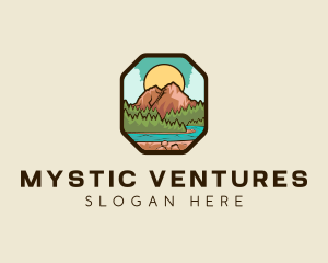 River Mountain Travel logo design