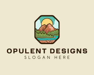 River Mountain Travel logo design