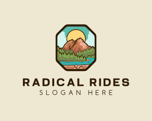 River Mountain Travel logo design