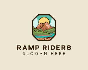 River Mountain Travel logo design