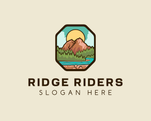 River Mountain Travel logo design