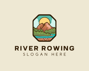 River Mountain Travel logo design