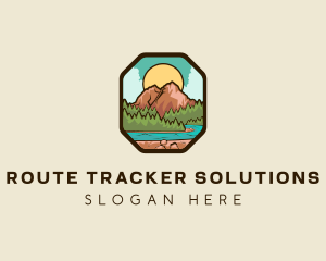 River Mountain Travel logo design