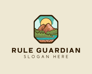 River Mountain Travel logo design