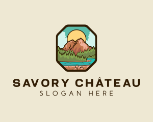 River Mountain Travel logo design