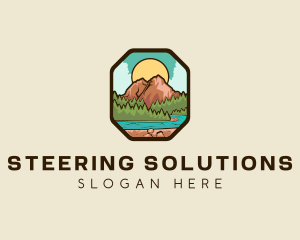 River Mountain Travel logo design