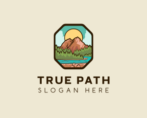 River Mountain Travel logo design