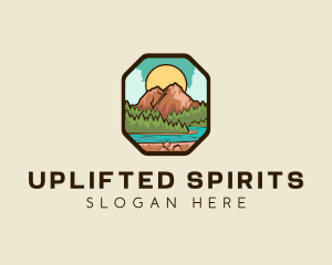 River Mountain Travel logo design