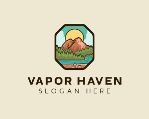 River Mountain Travel logo design