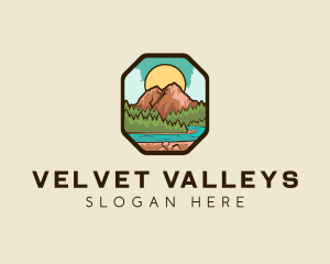 River Mountain Travel logo design