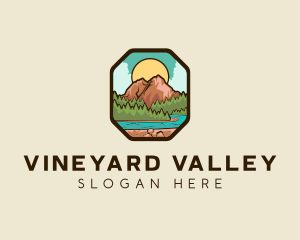 River Mountain Travel logo design