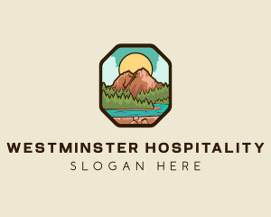 River Mountain Travel logo design