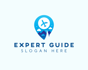 Airplane Travel Getaway logo design