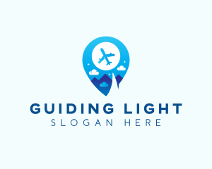 Airplane Travel Getaway logo design