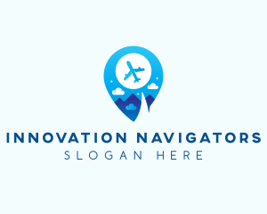 Airplane Travel Getaway logo design