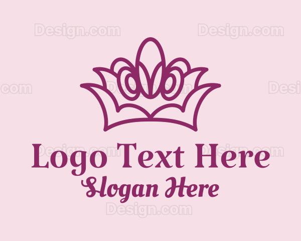 Purple Princess Tiara Logo