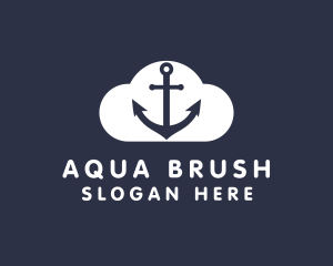 Sailor Anchor Cloud  logo design