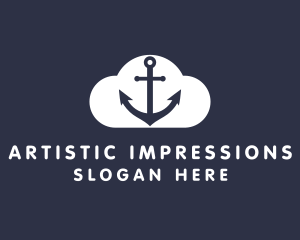 Sailor Anchor Cloud  logo design