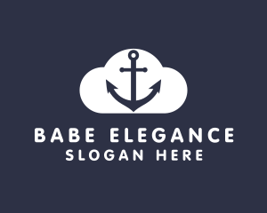 Sailor Anchor Cloud  logo design