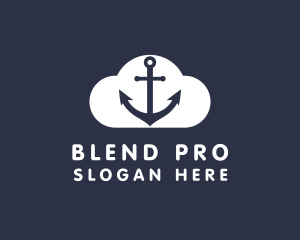 Sailor Anchor Cloud  logo design