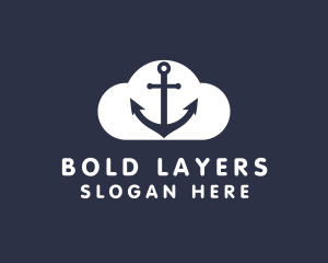 Sailor Anchor Cloud  logo design