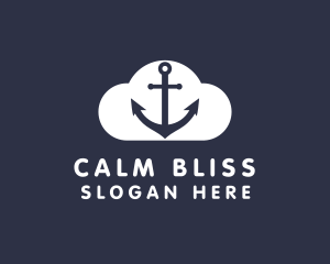 Sailor Anchor Cloud  logo design