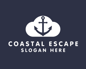 Sailor Anchor Cloud  logo design