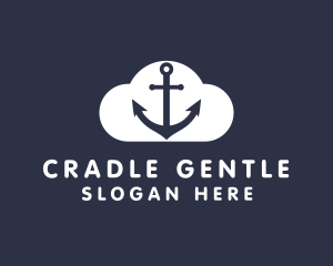 Sailor Anchor Cloud  logo design